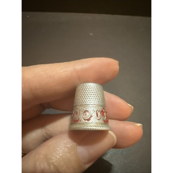 Vintage Metal Advertising Thimble; KoMo Flour - Picture 4 of 9